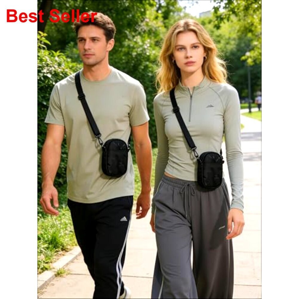 Unisex Mini Crossbody Sling Bag for Phone, Lightweight EDC Bag - Picture 6 of 7